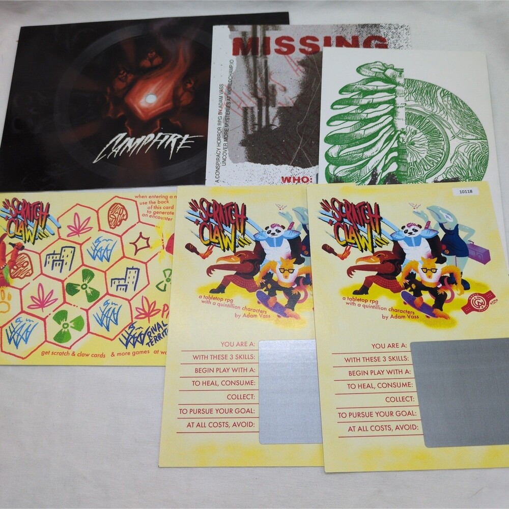(6) Adam Voss RPG/Zine Cards